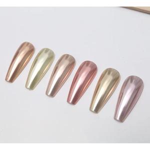 Luxueux rétro or et Champagne Nail Art magique <span class=keywords><strong>miroir</strong></span> poudre nouveau <span class=keywords><strong>vernis</strong></span> à ongles <span class=keywords><strong>effet</strong></span> ondulation de l'eau - Product Image 4