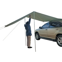 Tente de voiture 440*200 cm Auvent étanche pour voiture Abri solaire bâche pare-soleil Event Shelter Rain Fly
