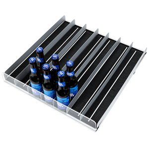 Gravity Shelf Roller Flex <b>Rolling</b> Advertisement Products Case <b>Rack</b> Displaying Shelf Pusher - Product Image 5