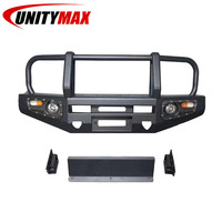 Nouveau pare-chocs avant Unity Max noir pour Suzuki Jimny 2018+, avec crochet de remorquage en acier, fixation par vis, kit carrosserie, barre de protection - 1 an