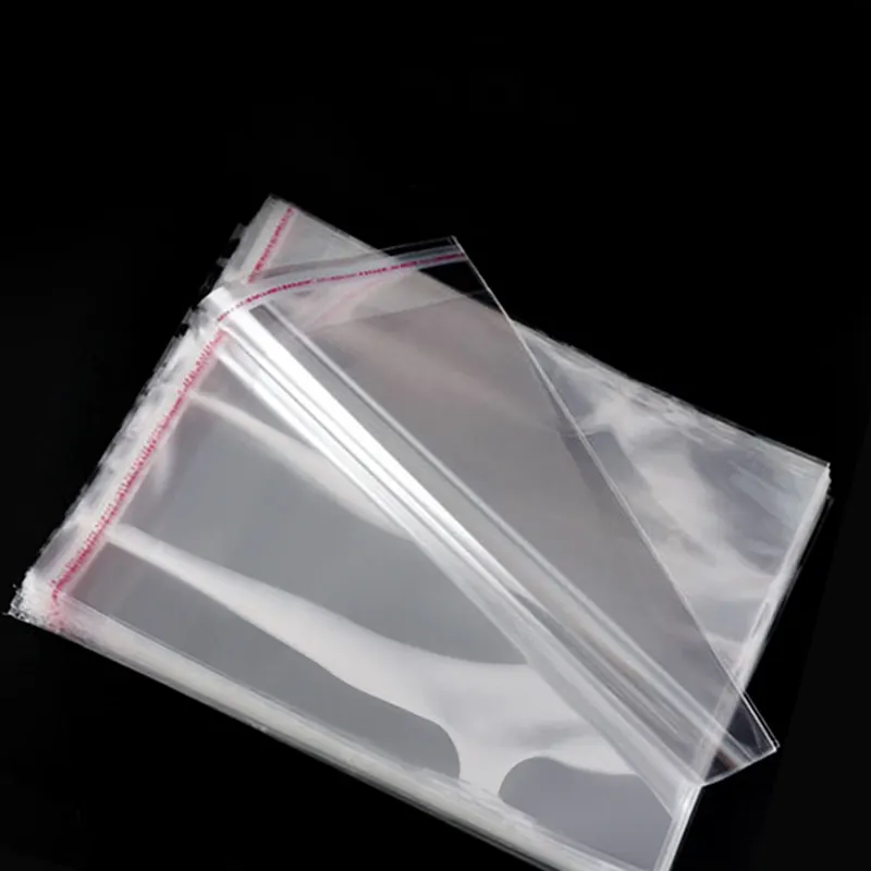 Kunststoff Custom Logo Selbst klebende Verpackungs taschen Mini Clear Transparent Jewelry Cellophane Opp Bag