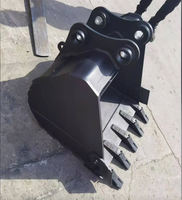 Bucket Excavator HGY SY55 5 Ton 0.21m Standar untuk Mini Excavator, Tahan Aus, Pengganti, 3 Gigi, Diameter Pin 50mm