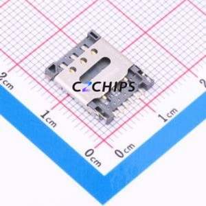 ZX-NSIM-281.4J <b>SIM</b> <b>Card</b> Connector SMD Connector Flip Cover Type Nano <b>SIM</b> <b>Card</b> <b>Card</b> <b>Holder</b> 1.4mm - Product Image 1