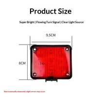 Neue Fabrikproduktion 24V Superhelle 5500LM Wasserdichte LED-Stroboskop-Warnrückleuchten Blau Bernstein Rot Linse für LKW