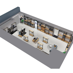 Perchero de Ropa Moderno y Personalizado para Boutique, Diseño Interior de Tienda de Moda Masculina, Mueble de Exhibición de Ropa de Pie - Product Image 6