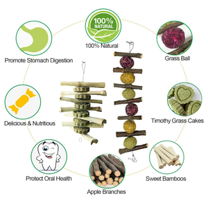 <span class=keywords><strong>Bunny</strong></span> çiğnemek oyuncaklar diş taşlama tavşan ahşap Scratch kurulu ayak pedi platformu küçük hayvanlar oyun oyuncak kobay Hamsters evcil - Product Image 3