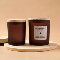 En stock : Gobelet à bougie en verre dépoli de luxe 200 ml, Pots d'aromathérapie pour usage domestique, Boîtes avec couvercle, Vides, Décoration de bougies en verre coloré 300 ml