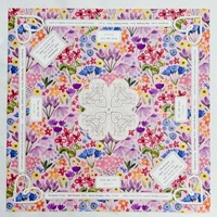 Tapis de mahjong en néoprène à surface lisse avec bordure cousue 33x33 pouces, expédition enroulée, tapis de mahjong personnalisé américain avec grandes fleurs