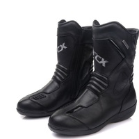 Entretoises-bottes de moto étanches en cuir de vache noir, pour femme, Protection professionnelle, style décontracté, pour conduite, vente en gros,