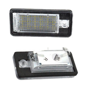 Lampe de plaque d'immatriculation LED pour <span class=keywords><strong>Audi</strong></span> A3 S3 A4 S4 B6 A6 S6 A8 <span class=keywords><strong>S8</strong></span> Q7 accessoires auto - Product Image 1