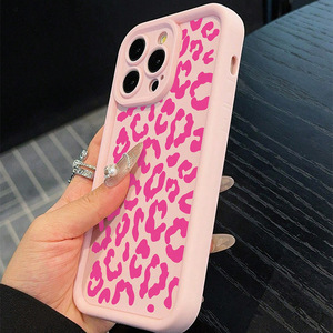 Bella Cover per telefono con stampa leopardata TPU con ritaglio in Silicone per paraurti per <span class=keywords><strong>iPhone</strong></span> 17 16 15 14 <span class=keywords><strong>13</strong></span> 12 11 - Product Image 5