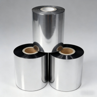 Pita Resin Berkualitas Tinggi 70mm/90mm/100mm*300m Tahan Suhu Tinggi Kompatibel Dengan Semua Printer Label Merk Ternama