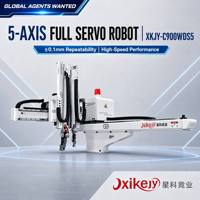 Robot Industri Besi 5-Axis Presisi Tinggi Baru dengan Lengan Ganda, Injeksi Plastik Top Entry, Bersertifikasi CE, Stroke yang Dapat Disesuaikan