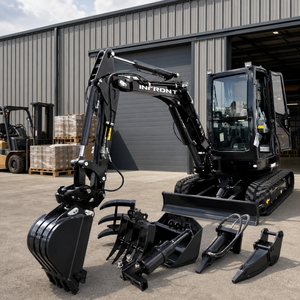 Mini Escavatore di Nuova Concezione da 3,5, 1 e 2 Tonnellate con Motore Kubota e Martello Demolitore, Prodotto dalla Fabbrica Shandong - Product Image 1