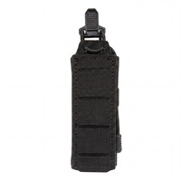 Étui tactique 9 mm à extraction rapide, pochette simple pour chargeur, accessoire en nylon pour activités de plein air, CS, chasse