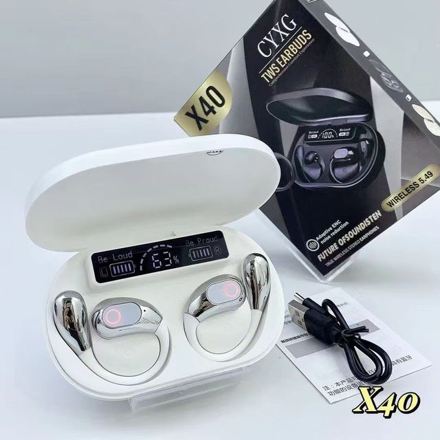 X40 Bone Conduction Headphones - Ultra-long Battery Life, High-definition Display, High-quality Sound.