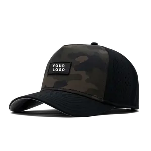 Suya dayanıklı şapkalar iki ton lazer kesim boş su geçirmez snapback şapka 5 panel mellin coroplayer oyuncu tuğla hidro beyzbol şapkası