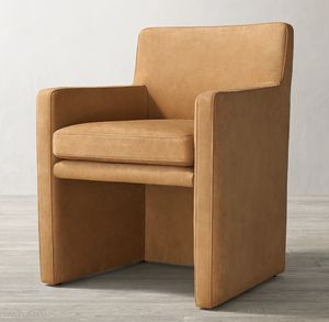 Chaise de salle à manger de luxe contemporaine Sassanid OEM mobilier de maison américain moderne fauteuil de salle à manger en cuir Matia - Product Image 1