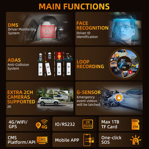 Alwaycare - Cámara para Coche Profesional 4G con IA, 2K, ADAS, DSM, Voz, Anticolisión, GPS, Reconocimiento de Puntos Ciegos, H.265, Sistema de Monitoreo de Seguridad - Product Image 4