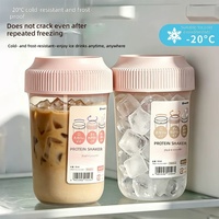 Gobelet en plastique réutilisable et congelable importé du Japon pour café, boissons froides et utilisation en voiture