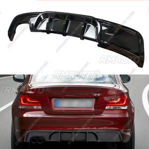 Difusor Trasero Estilo M Performance para BMW E82 E88, Alerón Trasero, Divisor de Parachoques, Serie 1 120d 125d 130i 135i M-TECH 2007-2014 Tuning - Product Image 2