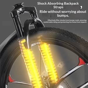 Bicicleta de Montaña 26/24 Pulgadas, 21 Velocidades, para Adultos, Todoterreno, con Suspensión, Cuadro de Acero al Carbono, Ruedas Integradas Tayue, 120 kg - Product Image 3
