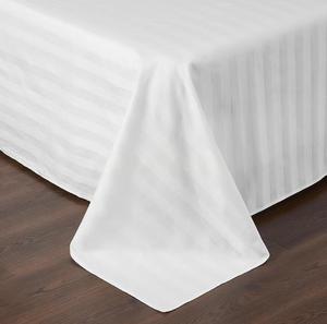 Chất Lượng Cao 250TC 100% Cotton Satin Sọc Khách Sạn Bộ Đồ Giường Tấm Chất Lượng 1Cm/3Cm/0.4Cm Bao Gồm Khách Sạn Bedsheet Set - Product Image 1