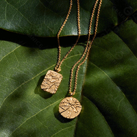 Collier Gemnel en argent sterling 925, best-seller depuis 25 ans, motif feuille sculptée, collection Forêt Sereine