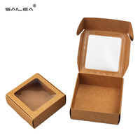 Scatola per Spedizioni Tipo Cartella Personalizzata in Cartone Ondulato Riciclato Kraft Marrone per Aerei/Aerei da Carico con Finestra Trasparente in PVC