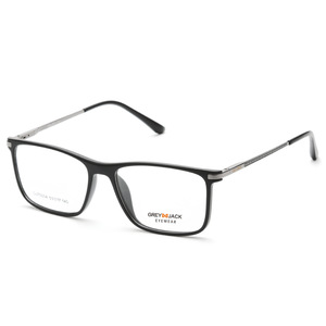 Lunettes de vue carrées grises à monture intégrale 70004 anti-UV, style professionnel unisexe, montures pour adultes - Product Image 1