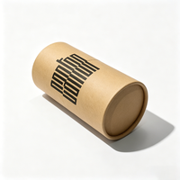 Emballage en tube de papier kraft de qualité alimentaire hermétique OEM ODM, impression personnalisée, boîte ronde pour thé au citron