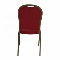 Chaise de mariage empilable durable la plus vendue – Siège rembourré moderne avec structure en acier inoxydable pour réceptions, banquets et événements