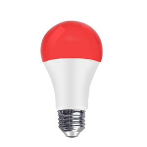 Ampoule LED couleur 8W A60, culot E27/B22, corps en plastique orange, 100-240V, sans scintillement, éclairage décoratif pour hôtel et bar - Product Image 1