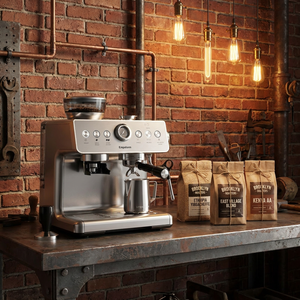 Machine à café manuelle professionnelle de haute qualité Empstorm avec moulin Barista Coffee Pulper Machine à café à prix réduit pour hôtel - Product Image 1