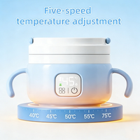 Boîte à lunch électrique sans fil chauffante de 450 ml avec chauffe-aliments pour bébé, étanche, sans BPA, pour les enfants de 0 à 12 mois