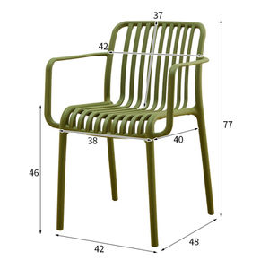 <span class=keywords><strong>Chaise</strong></span> de salle à manger de style nordique moderne de luxe avec dossier et accoudoirs en plastique, meubles d'intérieur/extérieur, <span class=keywords><strong>chaise</strong></span> de salle à manger - Product Image 3