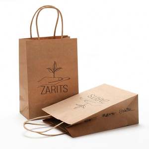 Sacs en papier kraft de qualité alimentaire, utilisés pour emballer les aliments à emporter, spéciaux pour les restaurants, échantillons gratuits - Product Image 1