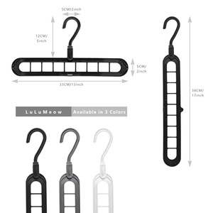 Hot Sale Cheap Everyday Home Use Lightweight Space Saving <strong>Multi</strong> Function Non-Slip Plastic Clothes <strong>Hangers</strong> for Clothes Plastic - Product Image 2