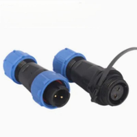 Connecteur d'aviation circulaire étanche IP68 SP13 SP17 SP21, 2-9 broches, avec verrouillage par filetage, mâle/femelle, pour LED, solaire et contrôle industriel