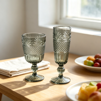 Vente en gros de gobelets en verre borosilicate sans plomb, style moderne vintage - Verres de qualité supérieure, résistants à la chaleur, lavables au lave-vaisselle