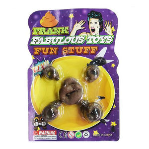 Giocattolo di merda di cane appiccicoso con piccola mosca - Product Image 1