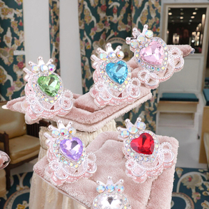 <span class=keywords><strong>2025</strong></span> mới đến tình yêu đầy đủ Rhinestone kim cương pha lê trái tim hạt cho Bút tự làm đồ trang sức dây chuyền điện thoại bút hạt phụ kiện - Product Image 1