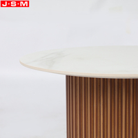 Table basse durable de jambe de bois de frêne de table de thé supérieure en céramique de nouvelle conception pour le salon