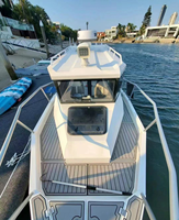 Bateau de pêche en aluminium soudé Gospel Easy Craft de 25 pieds/7.5m avec Walkaround et Handbasin et CE à vendre/Speed Boat/yacht