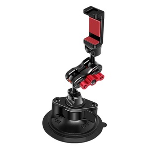 Soporte para teléfono de coche con ventosa, rotación de 360 ​​grados, soporte ajustable de aleación de aluminio para parabrisas, para navegación al conducir - Product Image 1