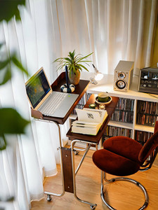 โต๊ะทำงานไม้จริง NKOL Mid Century โครงเหล็ก ปรับระดับความสูงได้ พร้อมที่เก็บของ เป็นมิตรกับสิ่งแวดล้อม - Product Image 4