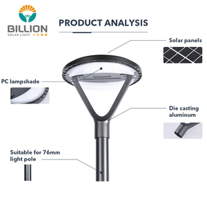 Farola <span class=keywords><strong>LED</strong></span> de Alta Luminosidad para Exteriores BILLION Park, Iluminación de Jardín, Farola de Poste Alto para Calle - Product Image 3