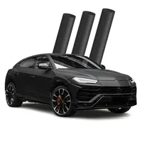 Film de covering automobile noir de haute qualité, vinyle noir pour voiture 5x60ft (3m d'épaisseur)