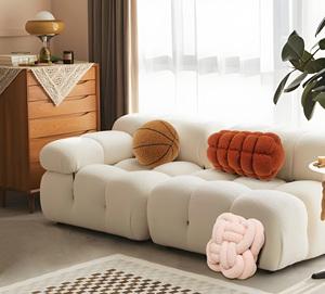 <span class=keywords><strong>Coussin</strong></span> à tricoter en <span class=keywords><strong>boule</strong></span> de nœud <span class=keywords><strong>tressé</strong></span> antistatique doux de luxe Style moderne pour la maison et le canapé avec fonctions de mémoire et de massage - Product Image 2