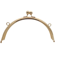 Couleur or laiton antique sac à main cadre fermoir matériel accessoires sac sac à main cadre arc poignée baiser fermoir serrure pour la fabrication de sacs
